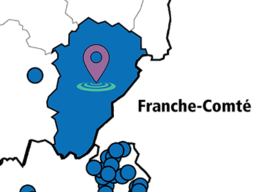 Carte de la Franche Comte