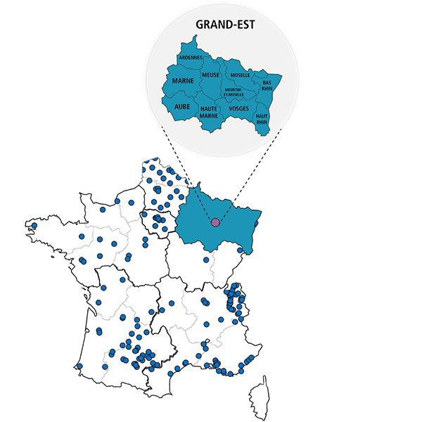 carte région Grand est carte région Grand est