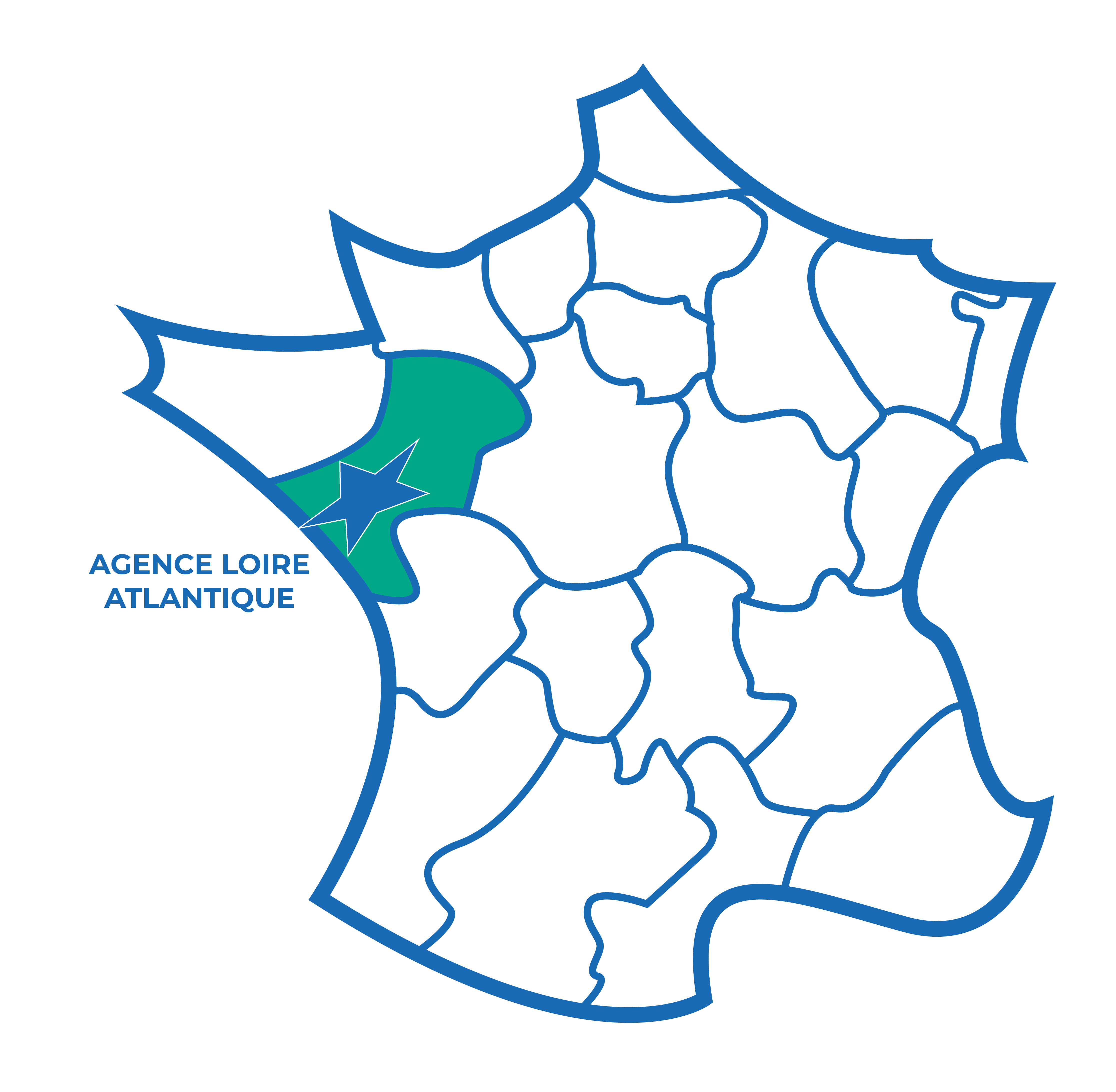 Carte France_par agence-11_AGENCE ATLANTIQUE Grands comptes