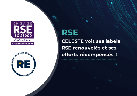 Label Engagé RSE niveau Confirmé obtenu par CELESTE