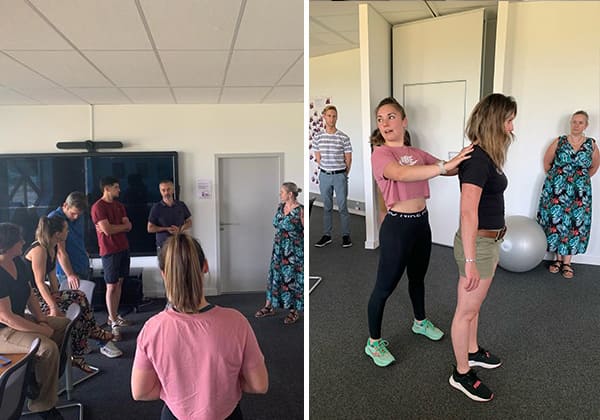 Activité QVCT Atelier gestes et postures à CELESTE Albi
