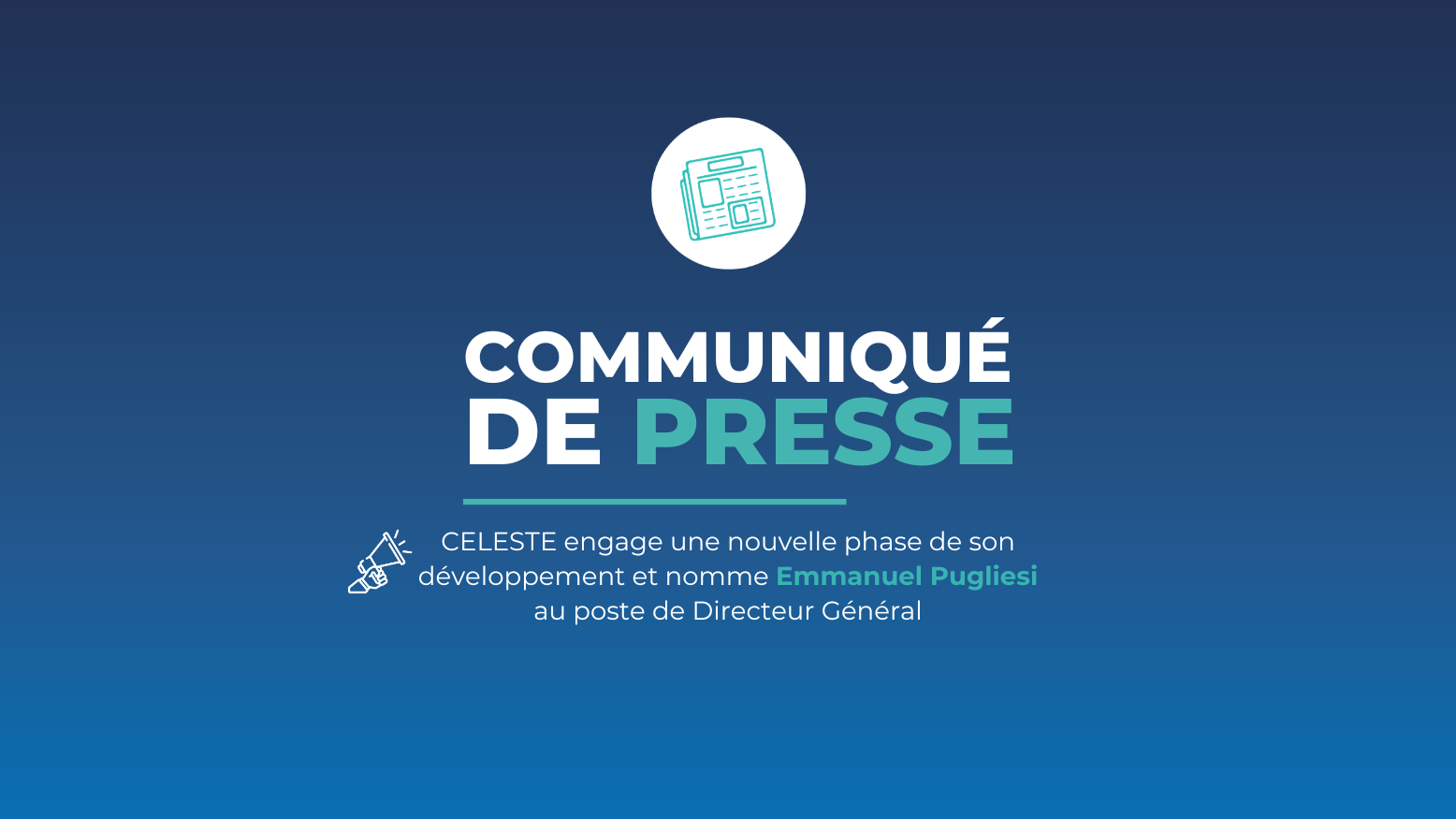 Emmanuel Pugliesi au poste de Directeur Général