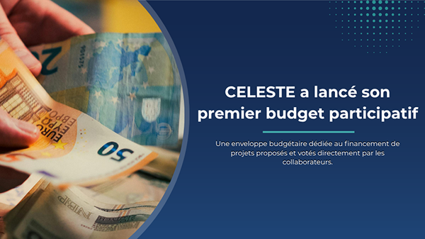 CELESTE a lancé son premier budget participatif